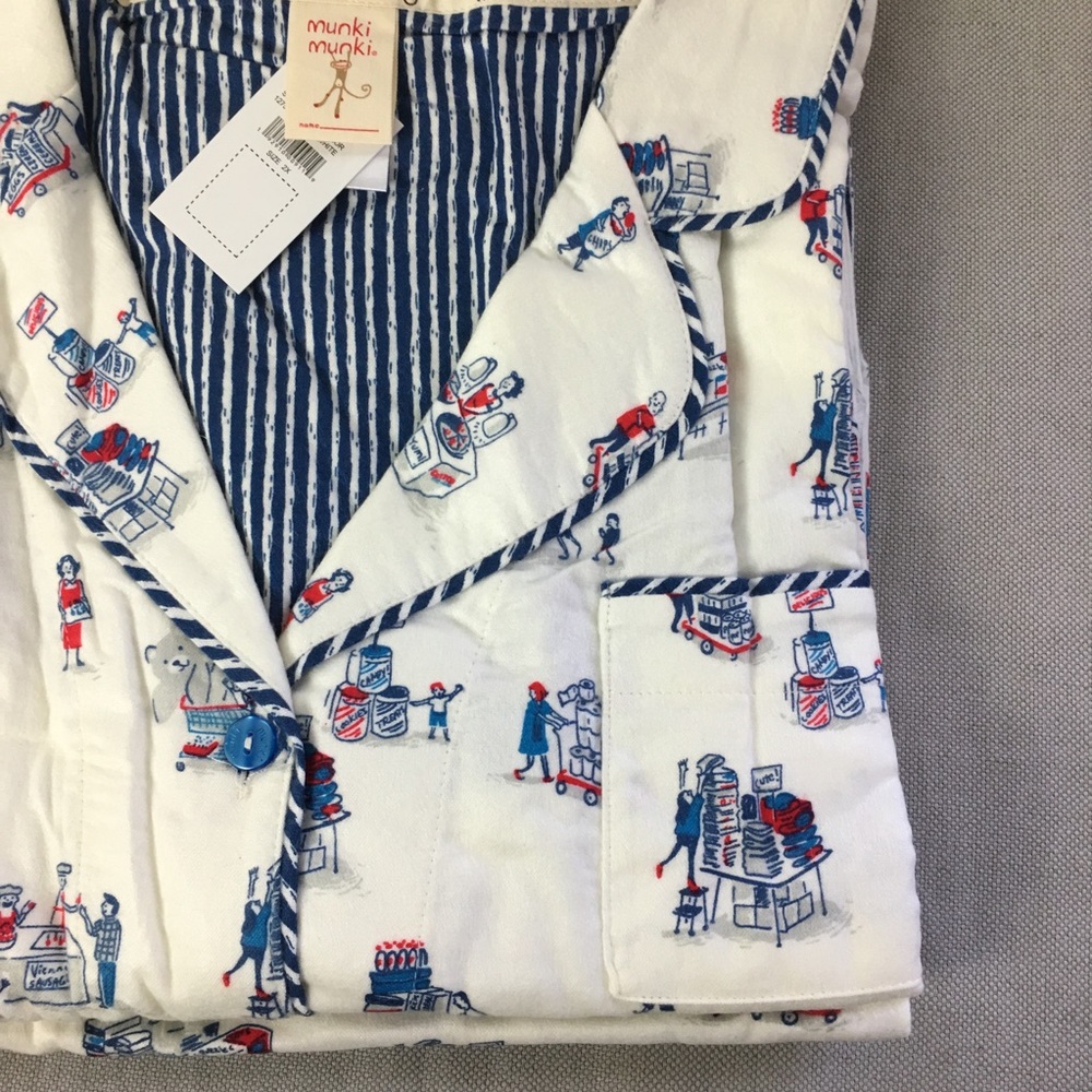 Munki Munki Ladies Two piece flannel pajama Sat - Picture 4 of 5